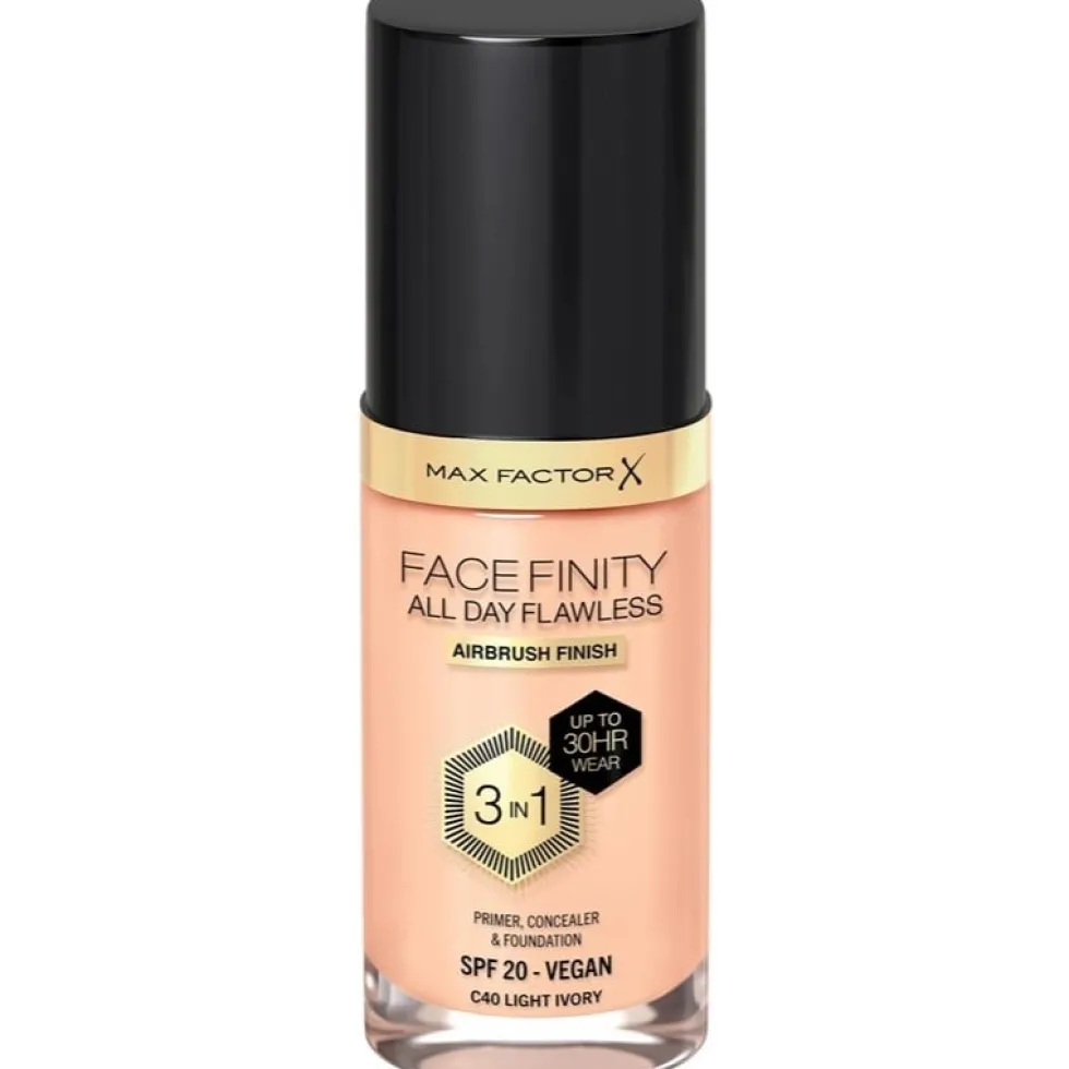Max Factor Facefinity 3 In 1 Foundation 40 Light Ivory