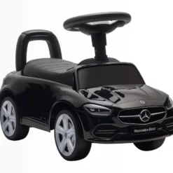 Mercedes-Benz C-Klass Åkleksak för barn 18-36 månader med tuta, motorljud och förvaringsutrymme - Svart