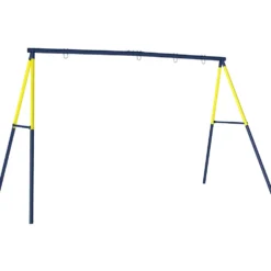 Metallgungställning för barn för 2 gungor, 150 kg lastkapacitet, för Nest-gungsits, Blå