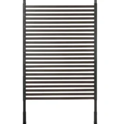 Metallskärm för trädgårdsbruk med fötter eller pålar för markmontering, modulär, 93L x 22B x 150H cm
