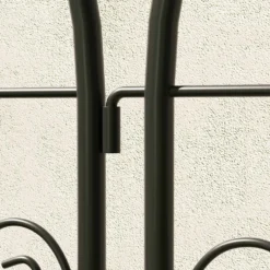 Metallspaljéer, rostfria, med fågelmotiv för klätterväxter, 50x150 cm, svarta