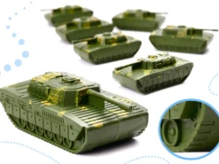 Militärleksak set 307 delar med 240 soldater, 6 tankar och flygplan