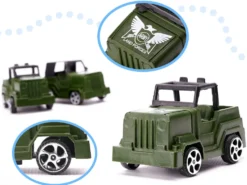 Militärleksak set 307 delar med 240 soldater, 6 tankar och flygplan