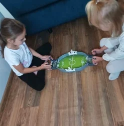 Mini fotbollsspel bordsspel 2 spelare med 3 bollar 47x10x22,5 cm