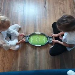 Mini fotbollsspel bordsspel 2 spelare med 3 bollar 47x10x22,5 cm