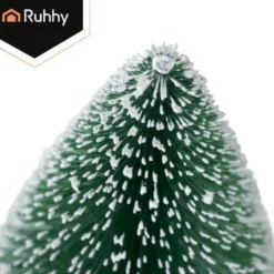 Mini julgranar snöklädda med träbas 3-pack 11,5–28 cm