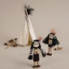 Mini klädnypor i trä 100-pack