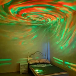 Mini Roterande RGB Nebula LED Projektor Nattlampa