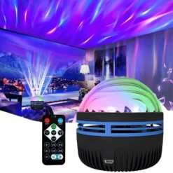 Mini Roterande RGB Norrsken Aurora LED Projektor Nattlampa