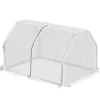 Miniväxthus polytunnel 99x71x60 cm, väderbeständig, portabel, grön
