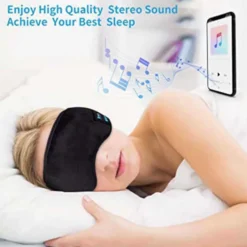 Mjuka Sovhörlurar - Sovmask med Bluetooth Hörlurar Grå
