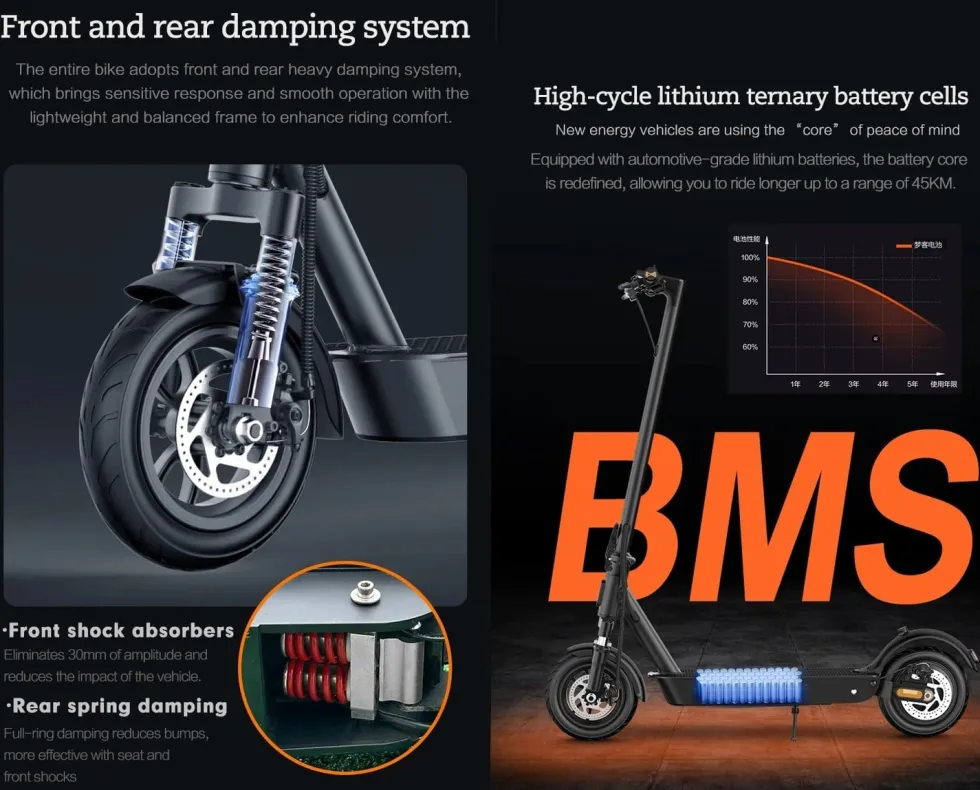 MK086 2025 KickScooter Elsparkcykel elcykel scooter kickbike 40km/h elscooter