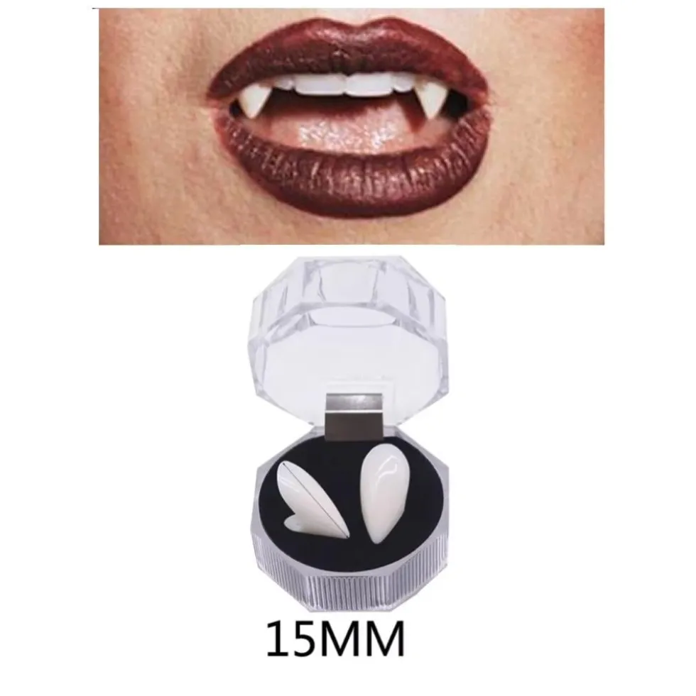 15mm - Vampyrtänder för Halloween och Maskerad – Skapa