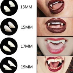 15mm - Vampyrtänder för Halloween och Maskerad – Skapa