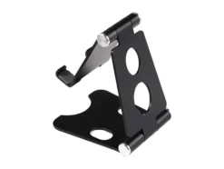Mobilhållare/surfplatteställ vikbar metall svart justerbar 9,5 cm