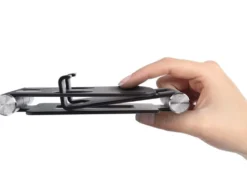 Mobilhållare/surfplatteställ vikbar metall svart justerbar 9,5 cm