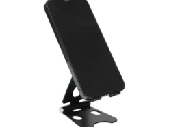 Mobilhållare/surfplatteställ vikbar metall svart justerbar 9,5 cm