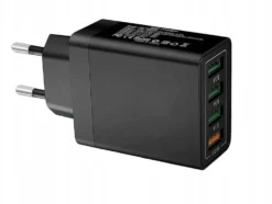 Mobilladdare / Snabbladdare med 4 uttag - QC3