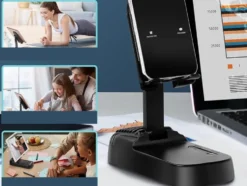 Mobilstativ med högtalare, Bluetooth och powerbank