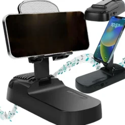 Mobilstativ med högtalare, Bluetooth och powerbank