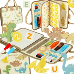 Montessori aktivitetsbok i väskformat för barn