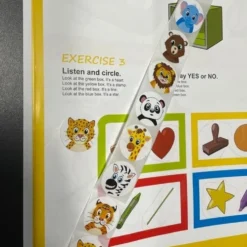 Motiverande klistermärken barn på rulle 500 st djur 2,5 cm