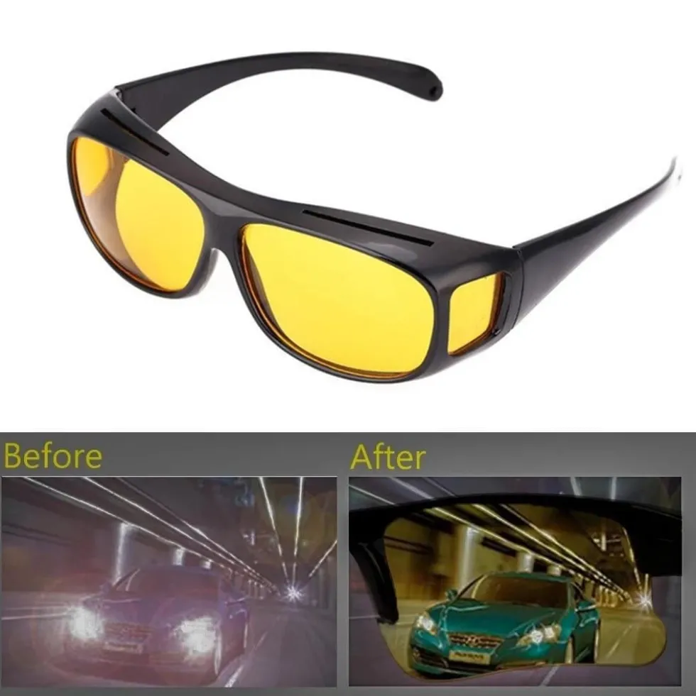 Mörkerglasögon för Bilkörning - Night Vision Glasögon-Gul