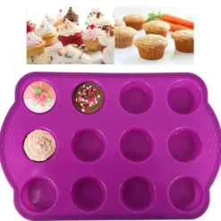 Muffinsform i Silikon - Minimuffinsplåt för Bakning