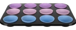 Muffinsplåt med 12 silikonformar