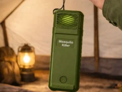 Myggavvisare USB-C med 6 refillpatroner, uppladdningsbar 14x5 cm