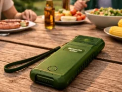 Myggavvisare USB-C med 6 refillpatroner, uppladdningsbar 14x5 cm