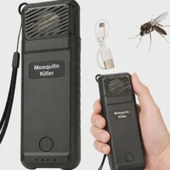 Myggskydd USB Portabel – Myggavvisare med 6 Refiller, Svart