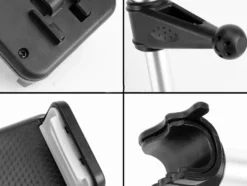 Nackstödshållare bil för mobil/surfplatta 11–19 cm svart