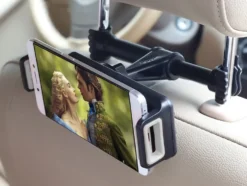 Nackstödshållare bil för mobil/surfplatta 11–19 cm svart