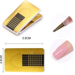 Nagelmallar 500-pack - Nagelförlängning & Formning - Nail Forms i Rulle