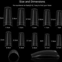 Nageltippar för nagelförlängning 500-pack