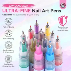 Nail Art Markers med fin spets 12-pack