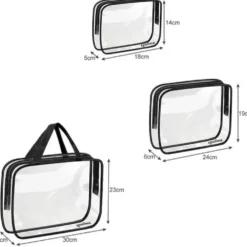Necessärer / Toalettväskor 3-pack