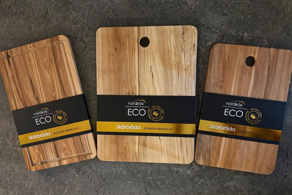 Nordkök ECOWOOD skärbräda 3-pack