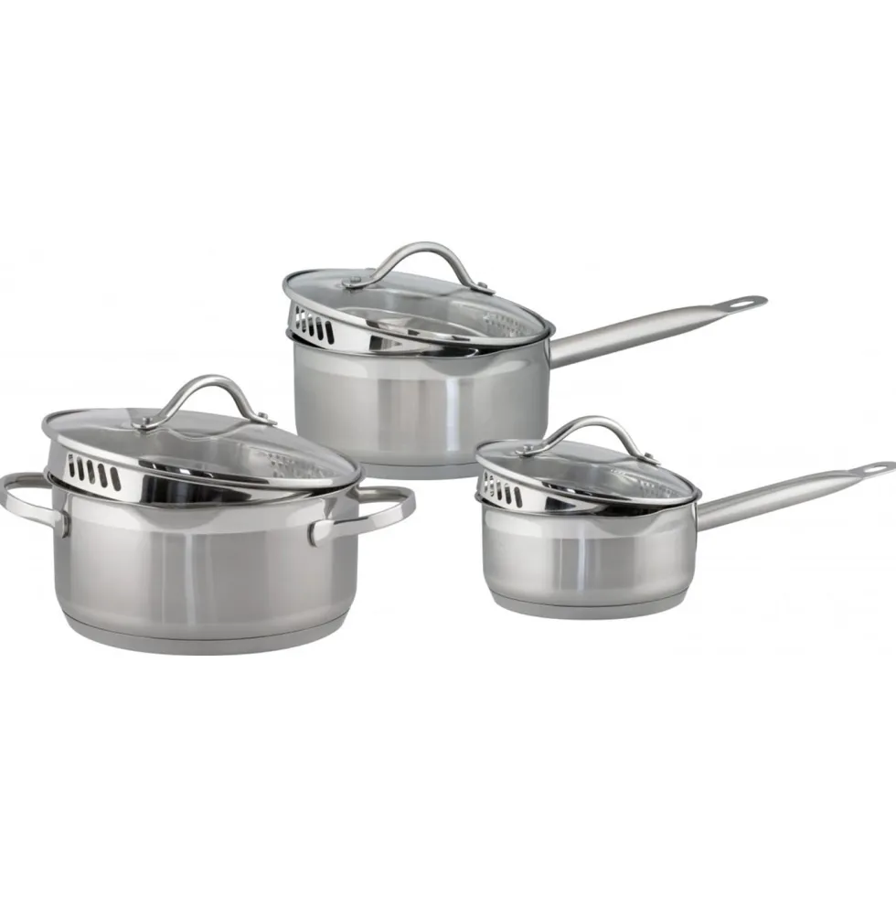 Nordkök Kastrullset Pro II, 3 delar