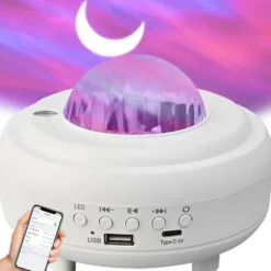 Norrsken Galaxy Projektor - Aurora Borealis Stjärnprojektor med Högtalare