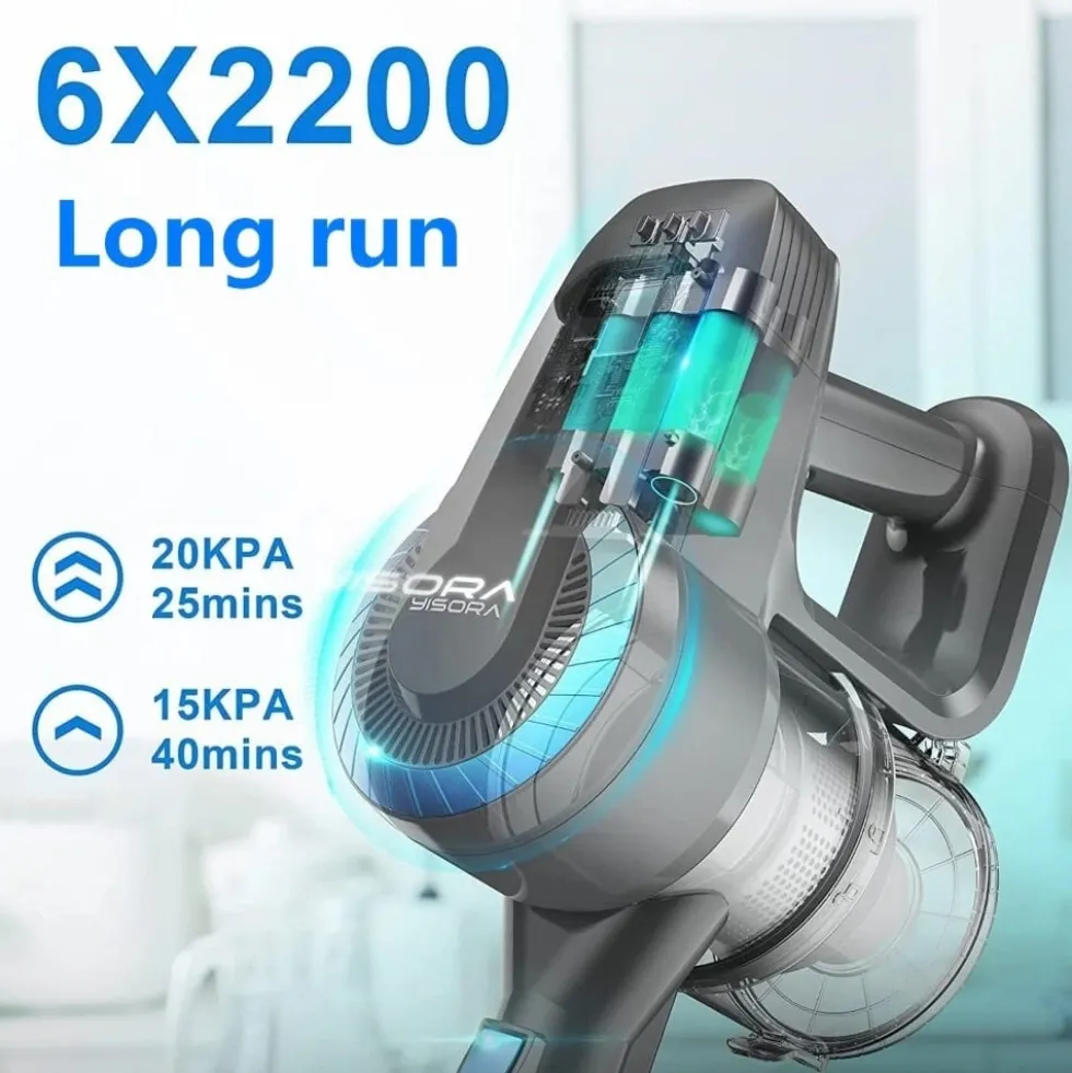 N-300 Sladdlös Upprätt Dammsugare, 20Kpa Sladdlös Skaftdammsugare