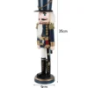 Nötknäppare julfigur soldat i trä handmålad 35 x 9 cm