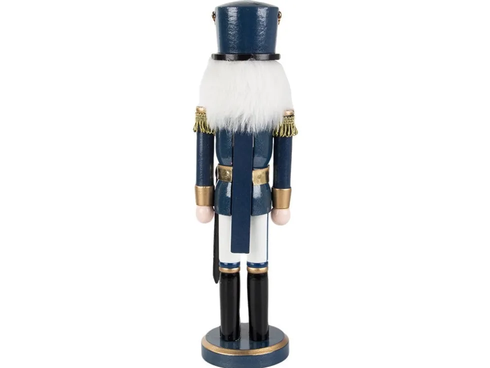 Nötknäppare julfigur soldat i trä handmålad 35 x 9 cm
