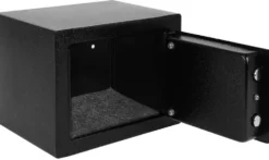Nyckelsafe säkerhetsskåp med nyckellås svart 23x17x17 cm 3 nycklar