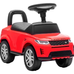 Officiellt licensierad Land Rover åkbil för barn 18-36 månader med förvaring, tuta och motorljud - Röd