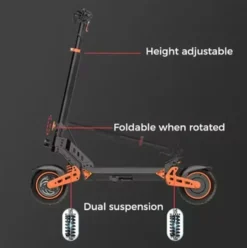 Offroad Elscooter Ebike K2 Max - 1000W 50km/h - 48V 20Ah - 65 km räckvidd ebike elsparkcykel escooter