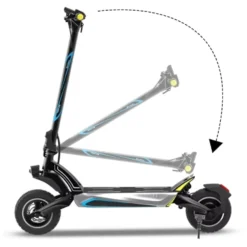 Offroad Elscooter Ebike T2 - 1000W 45km/h - 48V 20Ah - LED - 10 tum hjul - 60 km elsparkcykel escooter ebike