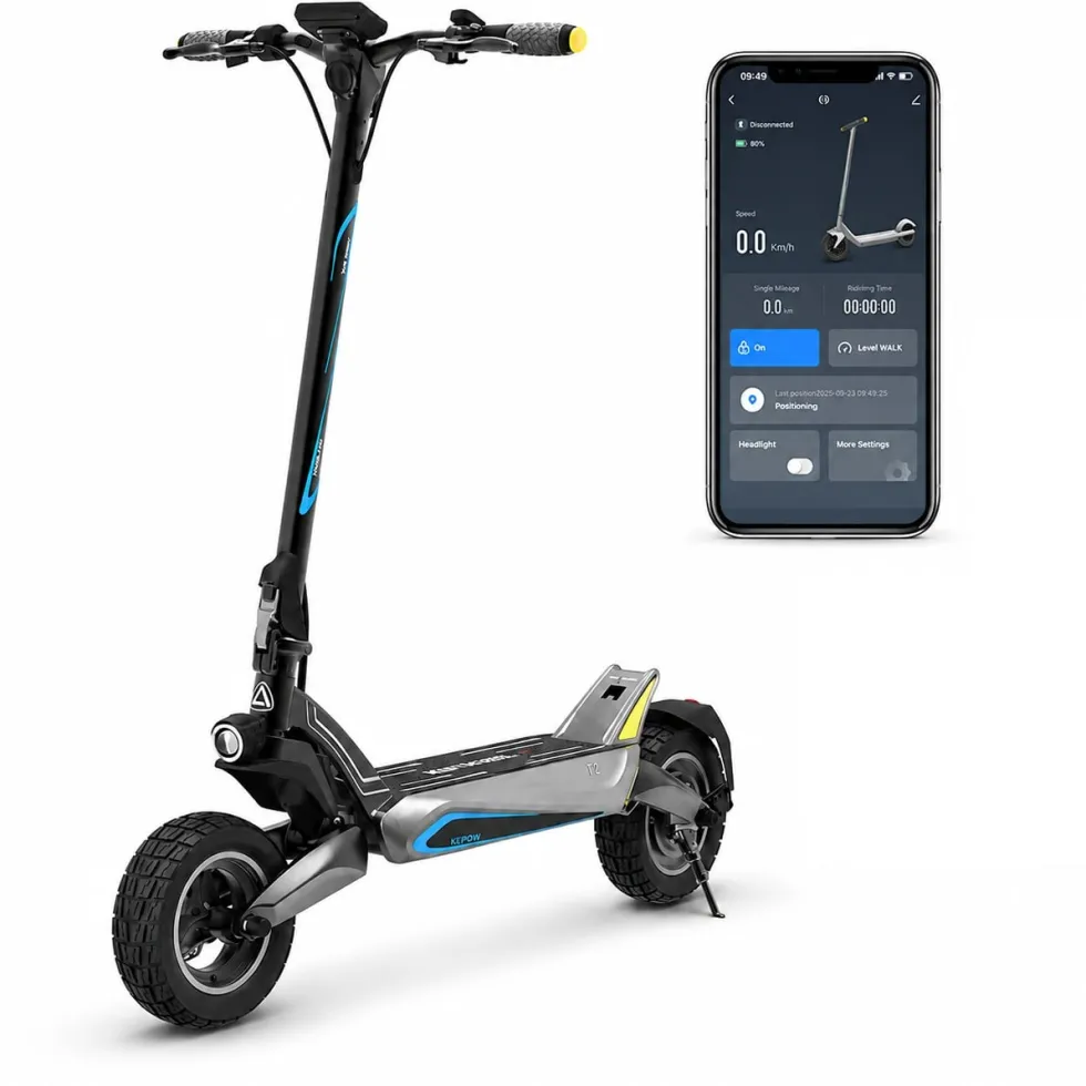Offroad Elscooter Ebike T2 - 1000W 45km/h - 48V 20Ah - LED - 10 tum hjul - 60 km elsparkcykel escooter ebike
