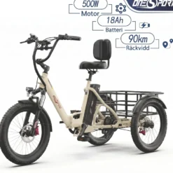 ONESPORT OT30 PRO elcykel, med justerbar saddel, 20*3